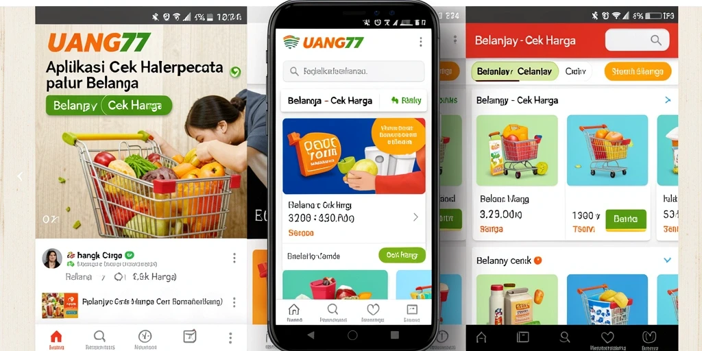 Tampilan antarmuka UANG77 yang simpel dan fungsional dalam cek harga.